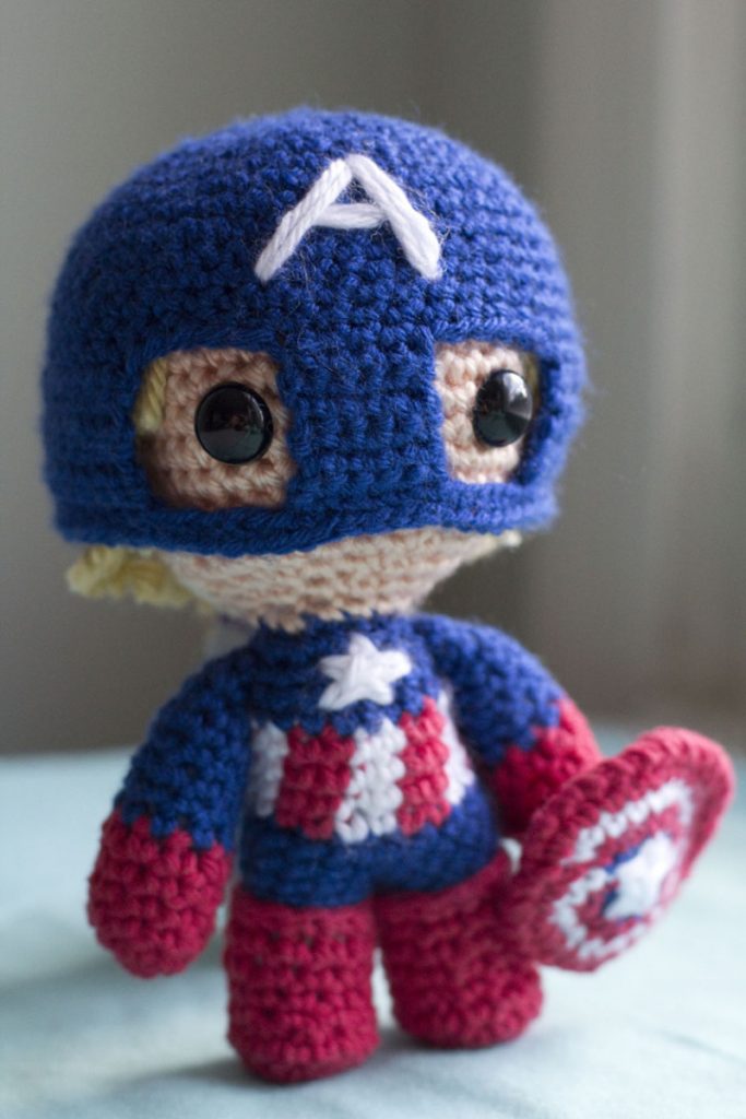 Capitán América Amigurumi