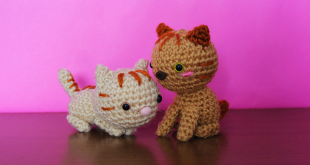 gato de crochet kawaii