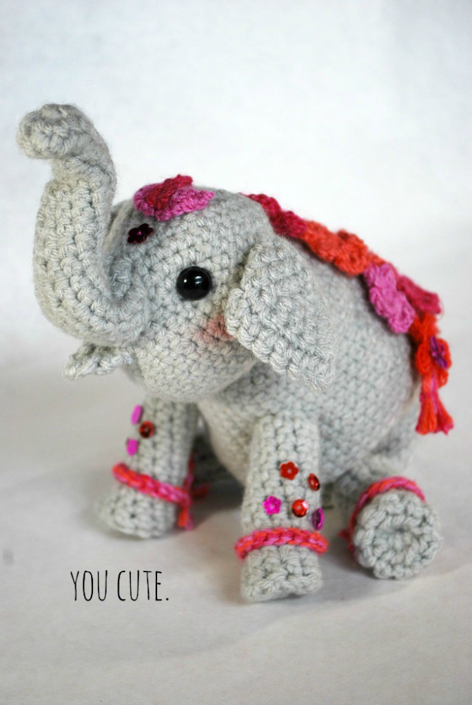 elefante de crochet