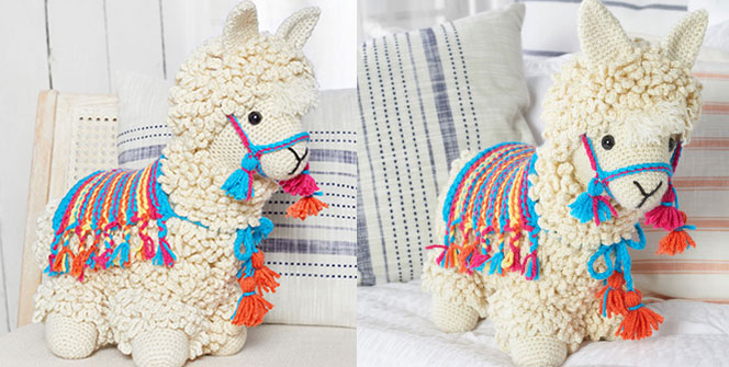 llama de crochet