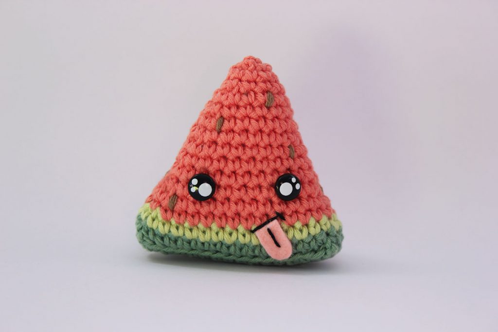 sandia de crochet