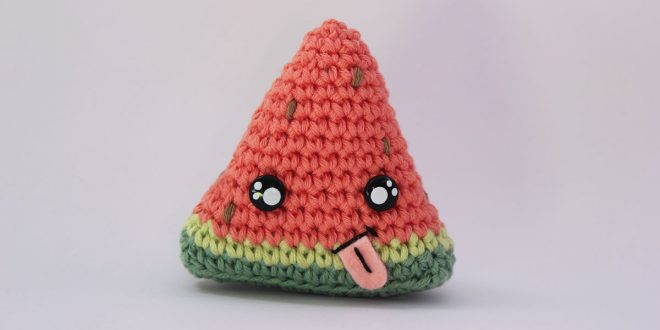 sandia de crochet